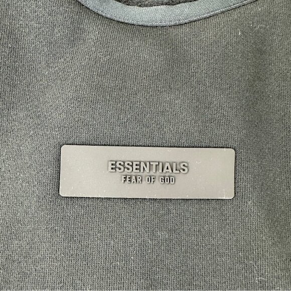 Essentials Men's Size Small NWT Black 100% Cotton Oversized Crewneck - Picture 8 of 14